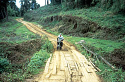 Abfahrt vom Mt. Kenia