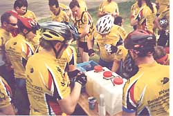 Pause am Getr&auml;nkestand