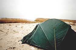 Zeltplatz direkt am Ostseestrand